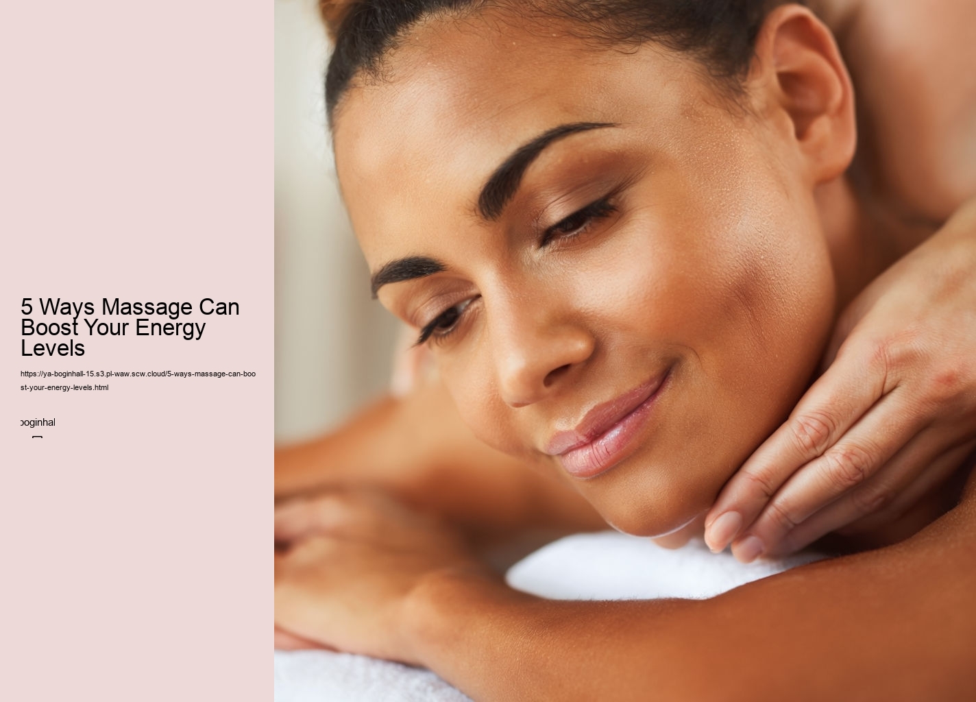 5 Ways Massage Can Boost Your Energy Levels