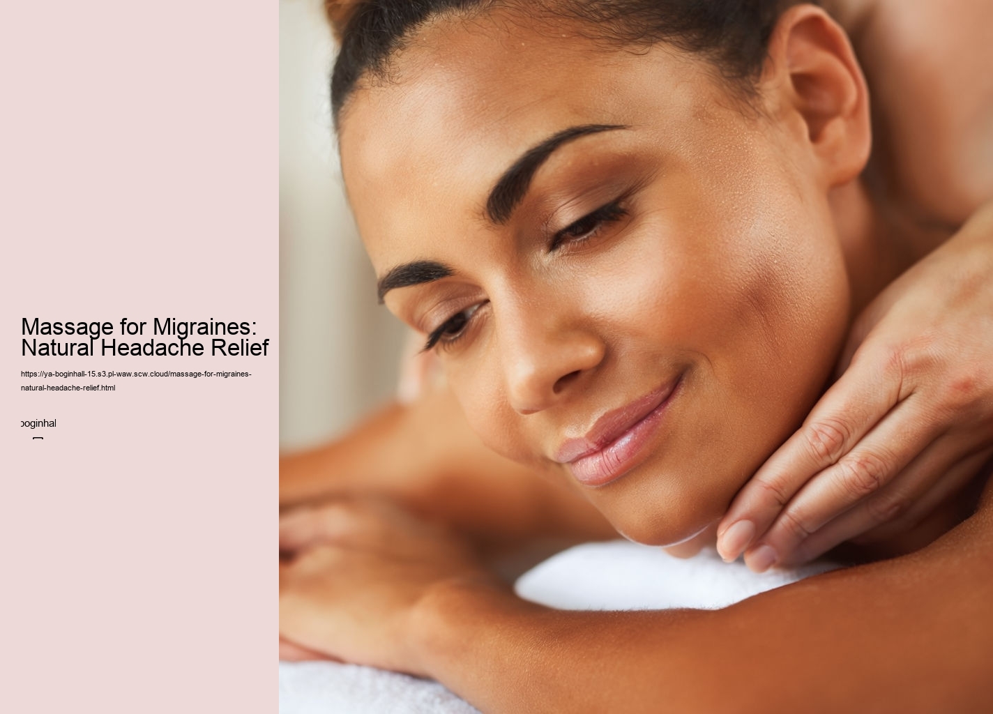 Massage for Migraines: Natural Headache Relief